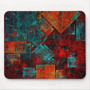 Mousepad Abstrato Moderno Padrão Artístico Legal Colorido