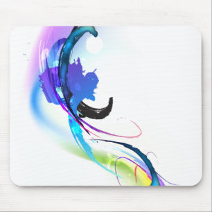 Mousepad Abstrato Morning Glory Paint Splatters