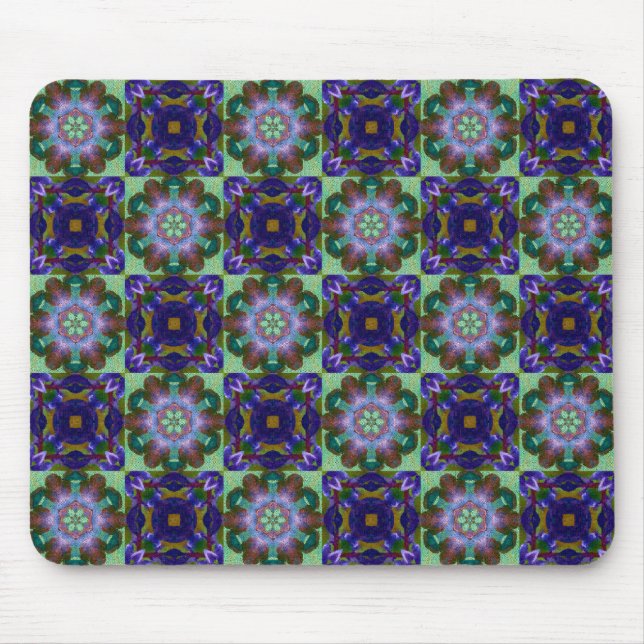 Mousepad Abstrato Mosaico em greve - (Frente)