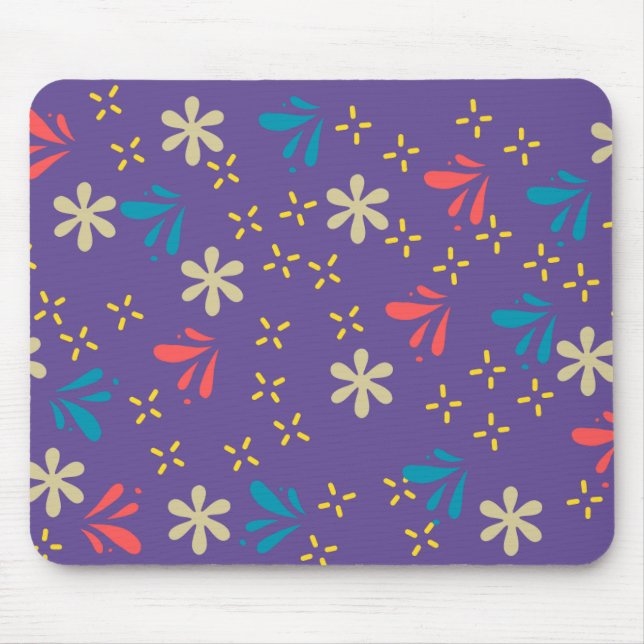 Mousepad Abstrato Pad Roxo do Mouse (Frente)