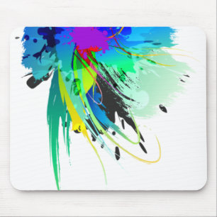 Mousepad Abstrato Paint Splatters