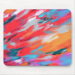 Mousepad Abstrato Paleta de Trabalho de arte acrílico Pad
