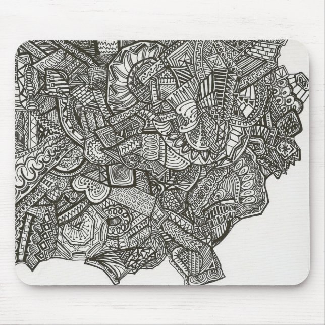 Mousepad abstrato preto (Frente)