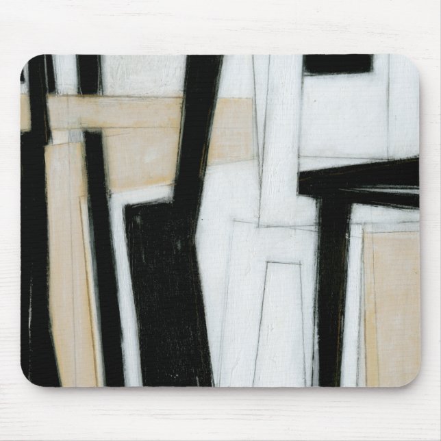 Mousepad Abstrato preto e branco (Frente)