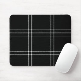 Mousepad Abstrato Preto e Branco