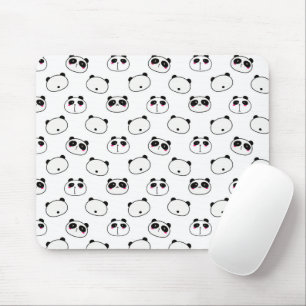 Mousepad Abstrato preto e branco Panda