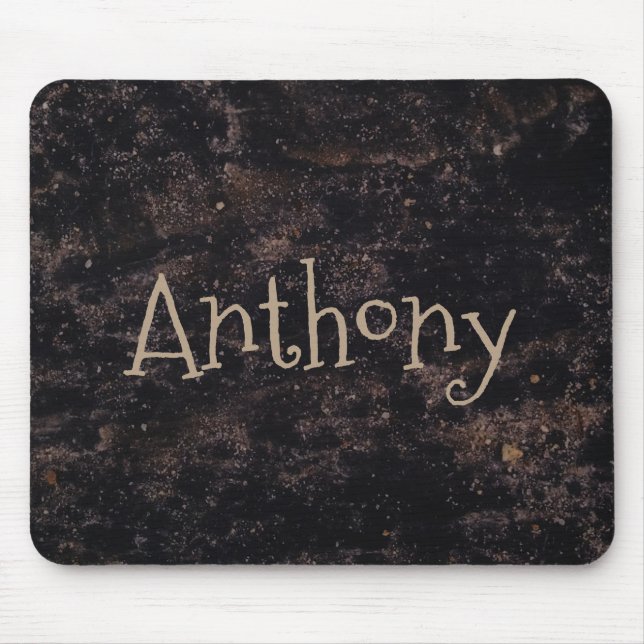 Mousepad Abstrato preto e marrom divertidos (Frente)