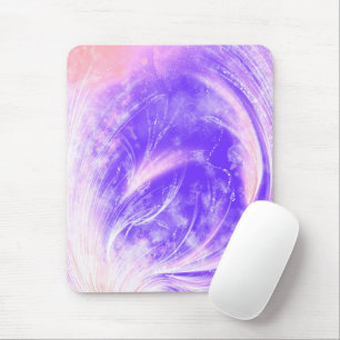 Mousepad Abstrato Purple Dandelions e vagalumes