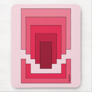 Mousepad Abstrato retângulo em vermelho