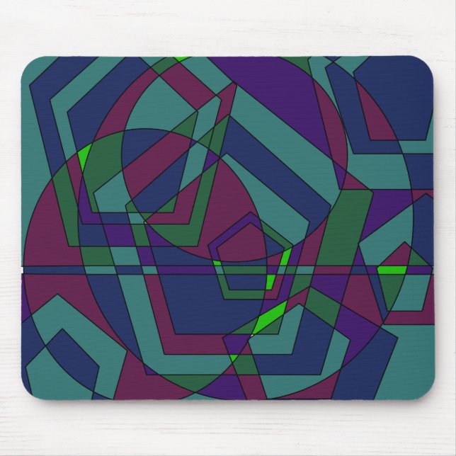Mousepad Abstrato retro da obscuridade (Frente)