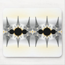 Mousepad Abstrato Silver Fractal Art