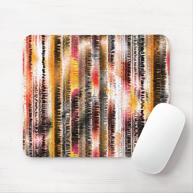 Mousepad Abstrato striped de papel fatiado em fatias (Com mouse)