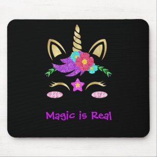 Mousepad Abstrato Unicorn Magic Rainbow Colors Personalize