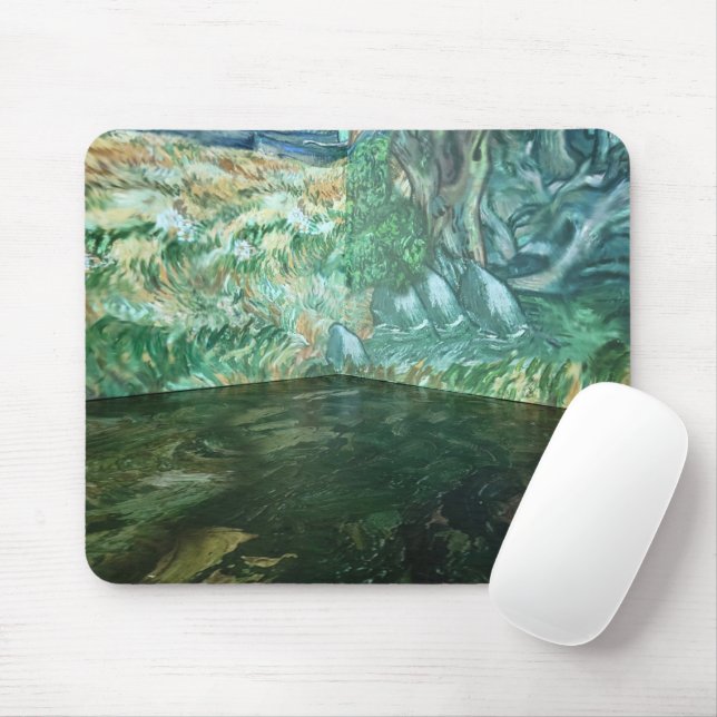Mousepad Abstrato Van Gogh Corner (Com mouse)