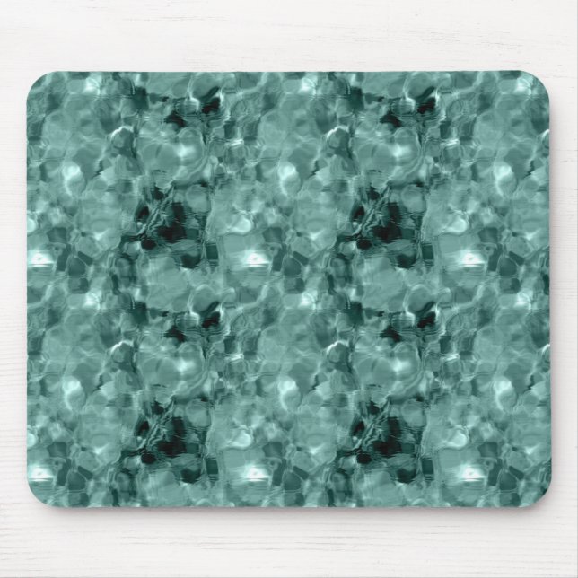 Mousepad Abstrato Verde do Mar (Frente)