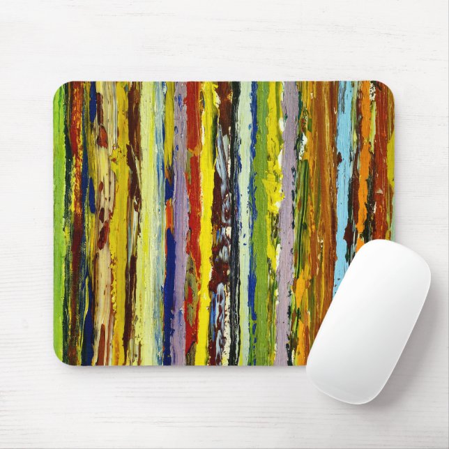 Mousepad Abstrato Vertical Paint Streams (Com mouse)