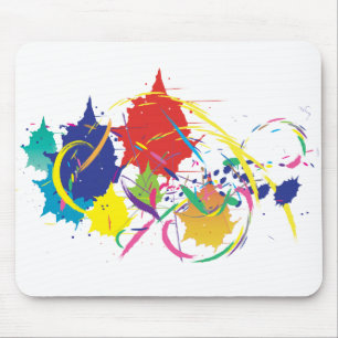 Mousepad Abstrato - Vetor de pintura digital Legal