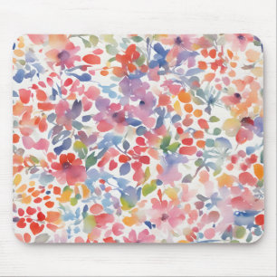 Mousepad Abstrato Watercolor - Florais Perdidos