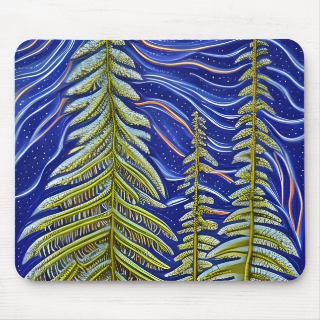 Mousepad Abstrato Whimsic Evergreens (Frente)