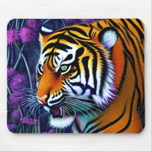 Mousepad Abstrato Wild Majexpressa Tiger