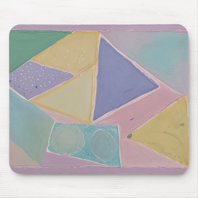 Mousepad Abstratos Serenos: Um Sonho Pastel (Frente)
