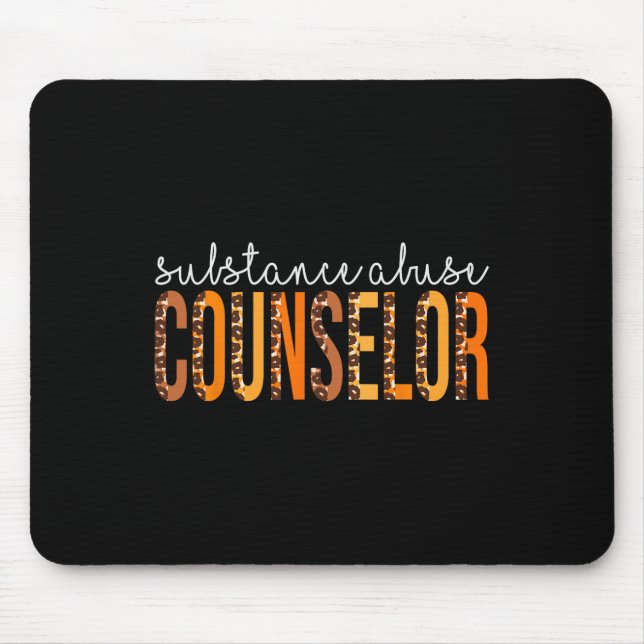 Mousepad Abuso de Substâncias Conselheiro do Leopardo Cai n (Frente)