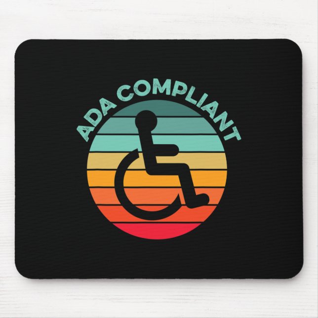 Mousepad Ac de Conformidade com Acessibilidade do ADA Desat (Frente)