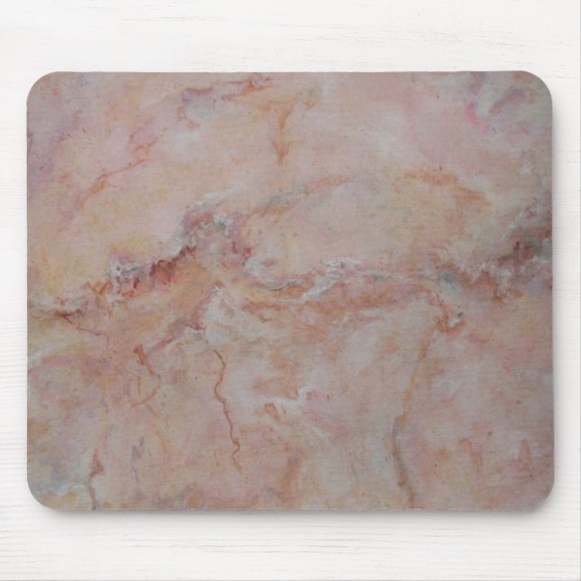 Mousepad Acabamento em pedra de mármore estriado rosa (Frente)