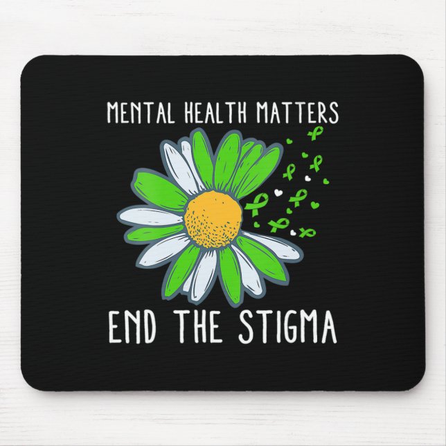 Mousepad Acabar Com A Consciência Da Saúde Mental Do Estigm (Frente)