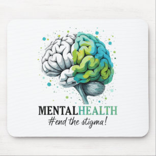 Mousepad Acabar Com A Saúde Mental Do Estigma - O Cérebro D