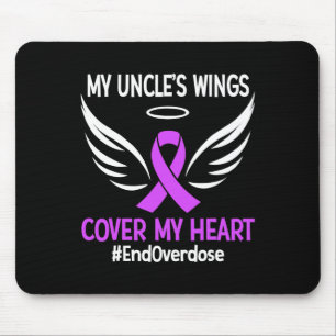 Mousepad Acabar com a sobredosagem Cobrir das Asas do Meu T