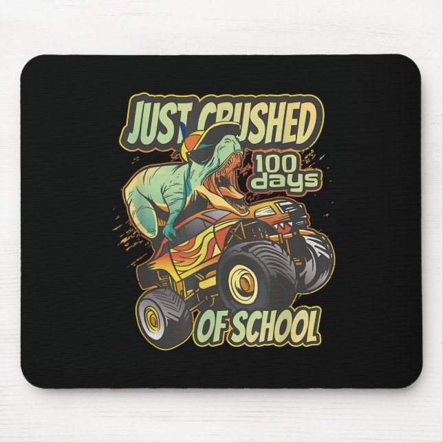 Mousepad Acabou de Esmagar o 100º Caminhão Monstro Dino de  (Frente)