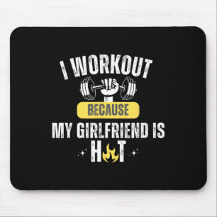 Mousepad Academia de Fitness Divertida Eu Me Exercito Porqu