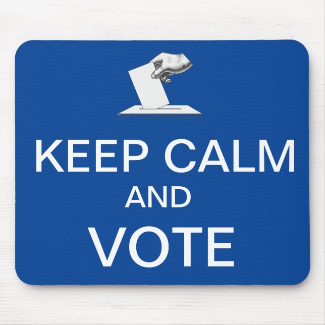 Mousepad Acalme-se e vote 2026 (Frente)