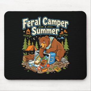 Mousepad Acampador selvagem fim de semana floresta mochilei