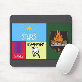 Mousepad acampamento americano das estrelas stripes