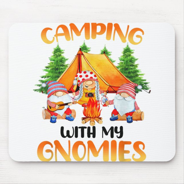 Mousepad Acampamento Com Meu Gnomies Garden Gnomies Lover M (Frente)