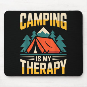 Mousepad Acampamento engraçado é minha terapia