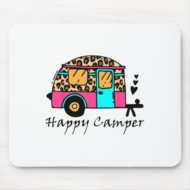 Mousepad Acampamento Feliz Acampamento de Verão Camping Leo (Frente)