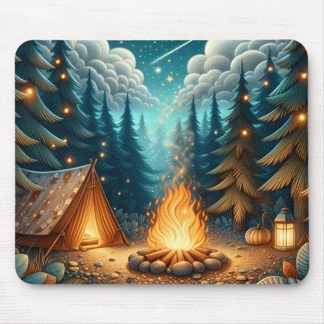 Mousepad Acampamento na Floresta (Frente)