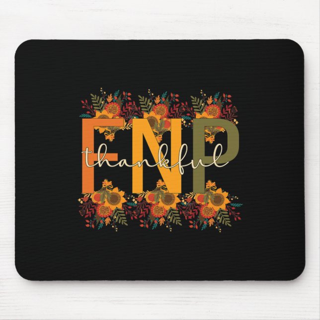 Mousepad Ação de agradecimento da enfermeira familiar FNP (Frente)