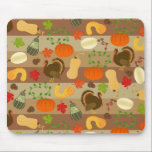 Mousepad Ação de Graças à Turquia Esquadrão Autumn Harvest<br><div class="desc">Esta bonito Ação de Graças - o padrão temático é feito para parecer filas de jardim em vários tons de marrom, com perus, abóboras (incluindo abóboras), folhas caídas e bolotas. As cinzas e folhas são feitas em vários tipos e cores. Este padrão bonito é perfeito para decorações de Ação de...</div>