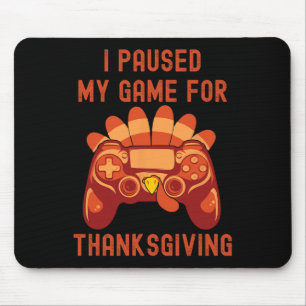 Mousepad Ação de Graças A Turquia Gaming Controller Boys Me