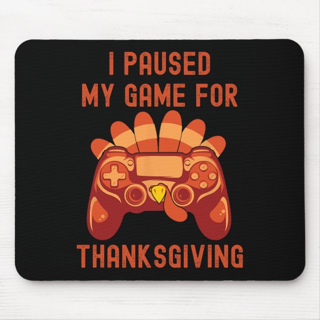 Mousepad Ação de Graças A Turquia Gaming Controller Boys Me (Frente)