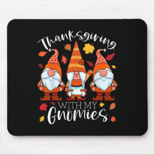 Mousepad Ação de Graças Com Meus Gnomos Gnomos De Outono Ca