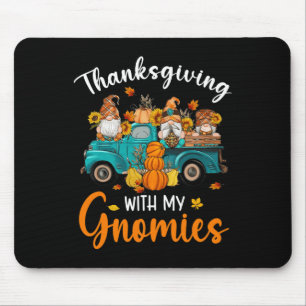 Mousepad Ação de Graças Com Os Meus Gnomos Gnomos Amigos Fe