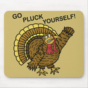 Mousepad Ação de Graças Engraçado Turquia Pun