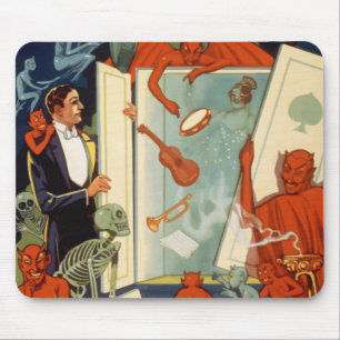 Mousepad Ação de Mágica do Grande Carter Mágico Vintage