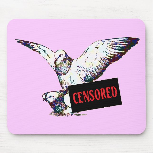 Mousepad Acasalamento de pombos: Censurado! (Frente)