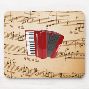 Mousepad Accordion Music, design popular